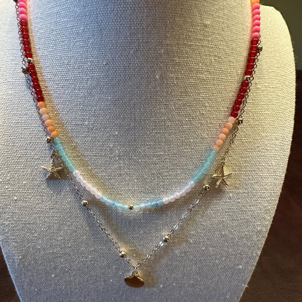 Park Lane Jewelry Capri necklace NWT!  2 in one seaside charm multi color